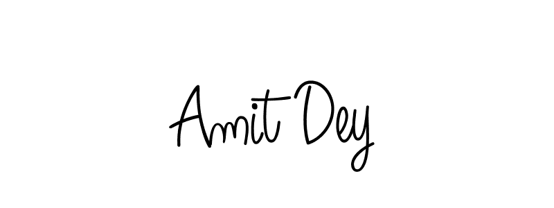 Use a signature maker to create a handwritten signature online. With this signature software, you can design (Angelique-Rose-font-FFP) your own signature for name Amit Dey. Amit Dey signature style 5 images and pictures png