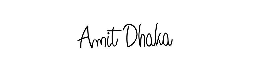 You should practise on your own different ways (Angelique-Rose-font-FFP) to write your name (Amit Dhaka) in signature. don't let someone else do it for you. Amit Dhaka signature style 5 images and pictures png