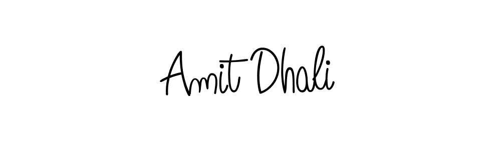 You should practise on your own different ways (Angelique-Rose-font-FFP) to write your name (Amit Dhali) in signature. don't let someone else do it for you. Amit Dhali signature style 5 images and pictures png