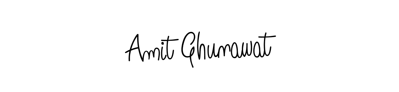 Make a beautiful signature design for name Amit Ghunawat. With this signature (Angelique-Rose-font-FFP) style, you can create a handwritten signature for free. Amit Ghunawat signature style 5 images and pictures png