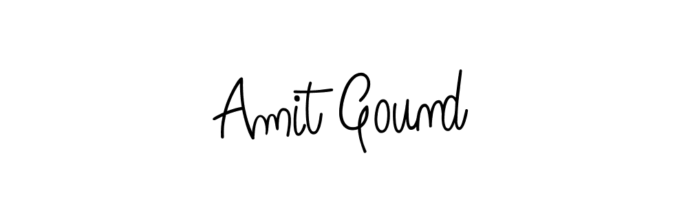 How to make Amit Gound name signature. Use Angelique-Rose-font-FFP style for creating short signs online. This is the latest handwritten sign. Amit Gound signature style 5 images and pictures png