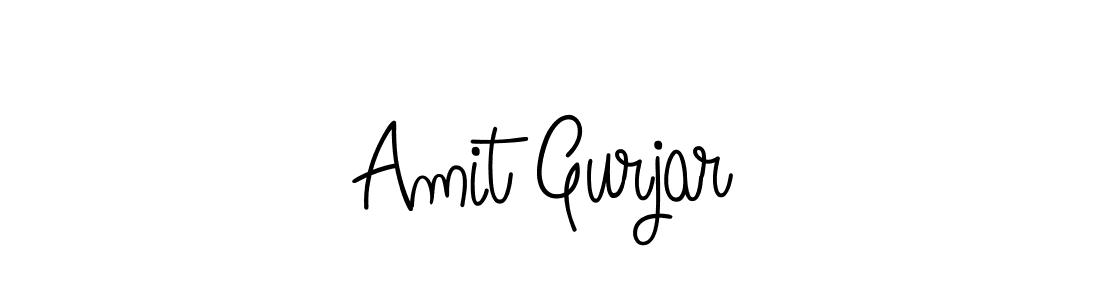 Make a beautiful signature design for name Amit Gurjar. With this signature (Angelique-Rose-font-FFP) style, you can create a handwritten signature for free. Amit Gurjar signature style 5 images and pictures png