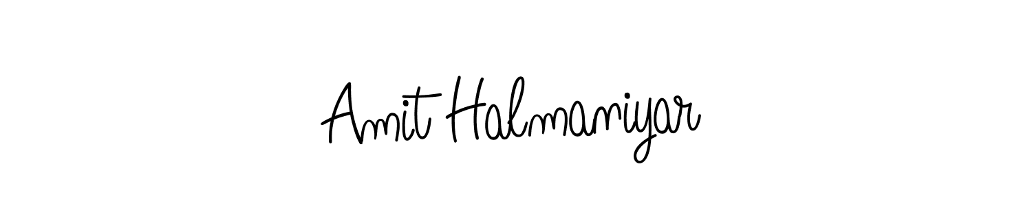 Design your own signature with our free online signature maker. With this signature software, you can create a handwritten (Angelique-Rose-font-FFP) signature for name Amit Halmaniyar. Amit Halmaniyar signature style 5 images and pictures png