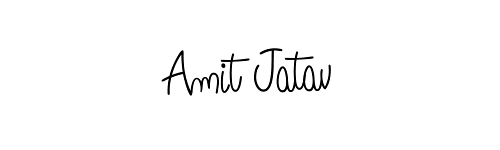 Make a beautiful signature design for name Amit Jatav. With this signature (Angelique-Rose-font-FFP) style, you can create a handwritten signature for free. Amit Jatav signature style 5 images and pictures png