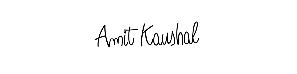 How to make Amit Kaushal name signature. Use Angelique-Rose-font-FFP style for creating short signs online. This is the latest handwritten sign. Amit Kaushal signature style 5 images and pictures png