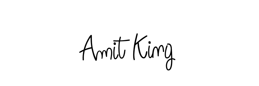 The best way (Angelique-Rose-font-FFP) to make a short signature is to pick only two or three words in your name. The name Amit King include a total of six letters. For converting this name. Amit King signature style 5 images and pictures png