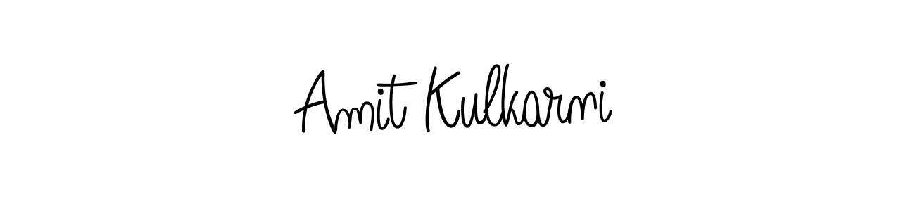 You should practise on your own different ways (Angelique-Rose-font-FFP) to write your name (Amit Kulkarni) in signature. don't let someone else do it for you. Amit Kulkarni signature style 5 images and pictures png