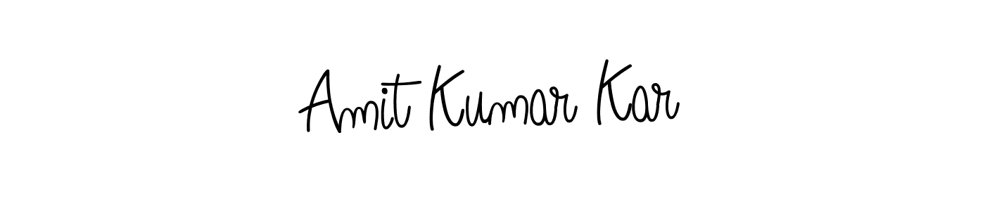 How to Draw Amit Kumar Kar signature style? Angelique-Rose-font-FFP is a latest design signature styles for name Amit Kumar Kar. Amit Kumar Kar signature style 5 images and pictures png