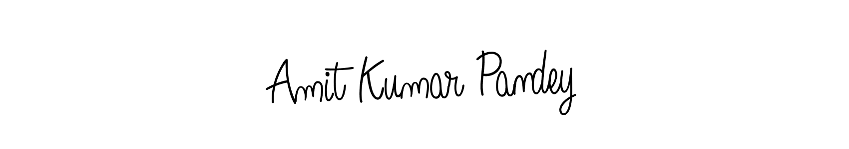 Design your own signature with our free online signature maker. With this signature software, you can create a handwritten (Angelique-Rose-font-FFP) signature for name Amit Kumar Pandey. Amit Kumar Pandey signature style 5 images and pictures png