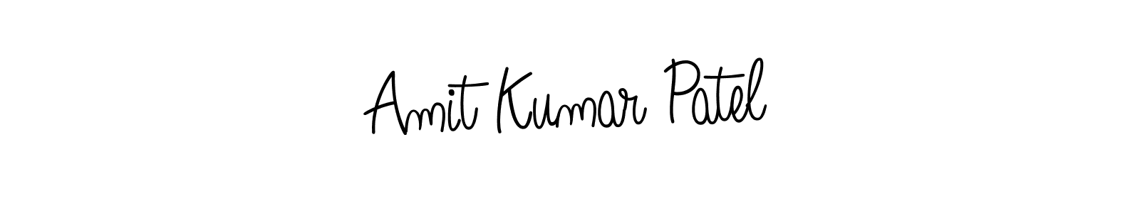 The best way (Angelique-Rose-font-FFP) to make a short signature is to pick only two or three words in your name. The name Amit Kumar Patel include a total of six letters. For converting this name. Amit Kumar Patel signature style 5 images and pictures png