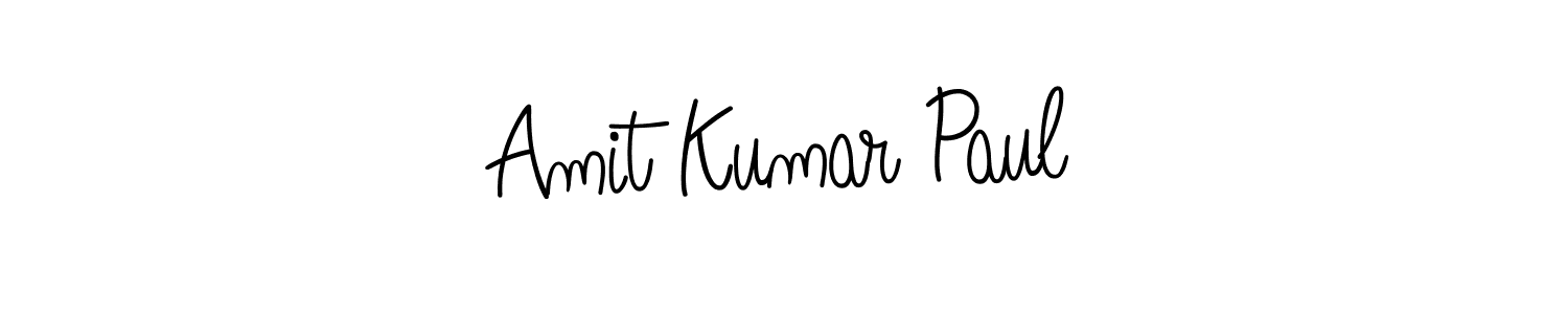 The best way (Angelique-Rose-font-FFP) to make a short signature is to pick only two or three words in your name. The name Amit Kumar Paul include a total of six letters. For converting this name. Amit Kumar Paul signature style 5 images and pictures png