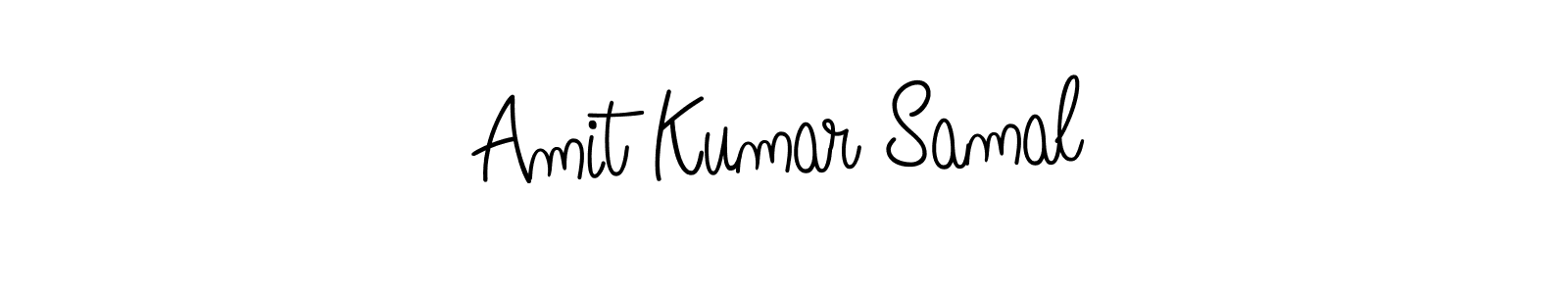 Use a signature maker to create a handwritten signature online. With this signature software, you can design (Angelique-Rose-font-FFP) your own signature for name Amit Kumar Samal. Amit Kumar Samal signature style 5 images and pictures png