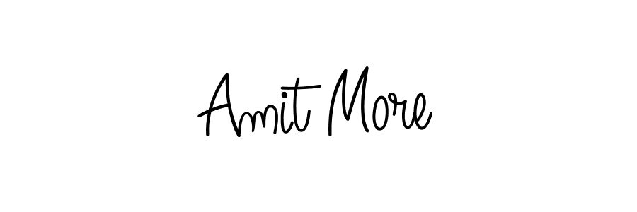 You should practise on your own different ways (Angelique-Rose-font-FFP) to write your name (Amit More) in signature. don't let someone else do it for you. Amit More signature style 5 images and pictures png