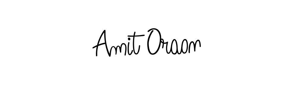 Design your own signature with our free online signature maker. With this signature software, you can create a handwritten (Angelique-Rose-font-FFP) signature for name Amit Oraon. Amit Oraon signature style 5 images and pictures png