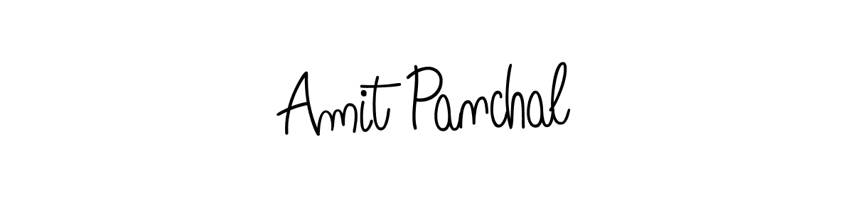 Make a beautiful signature design for name Amit Panchal. With this signature (Angelique-Rose-font-FFP) style, you can create a handwritten signature for free. Amit Panchal signature style 5 images and pictures png