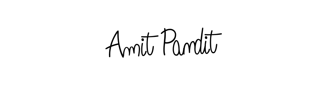 Design your own signature with our free online signature maker. With this signature software, you can create a handwritten (Angelique-Rose-font-FFP) signature for name Amit Pandit. Amit Pandit signature style 5 images and pictures png