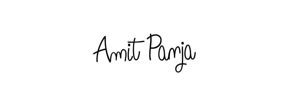 You should practise on your own different ways (Angelique-Rose-font-FFP) to write your name (Amit Panja) in signature. don't let someone else do it for you. Amit Panja signature style 5 images and pictures png