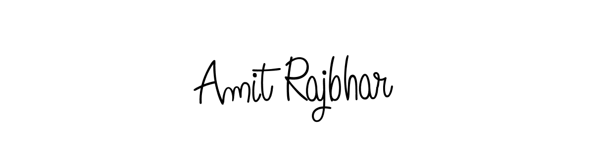 Use a signature maker to create a handwritten signature online. With this signature software, you can design (Angelique-Rose-font-FFP) your own signature for name Amit Rajbhar. Amit Rajbhar signature style 5 images and pictures png