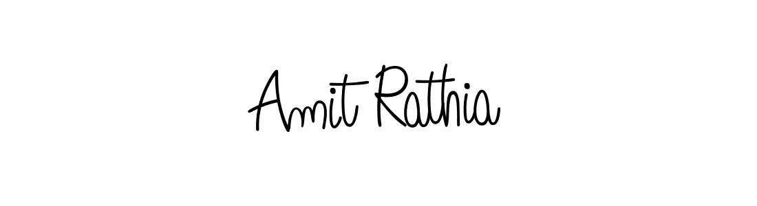 Also we have Amit Rathia name is the best signature style. Create professional handwritten signature collection using Angelique-Rose-font-FFP autograph style. Amit Rathia signature style 5 images and pictures png