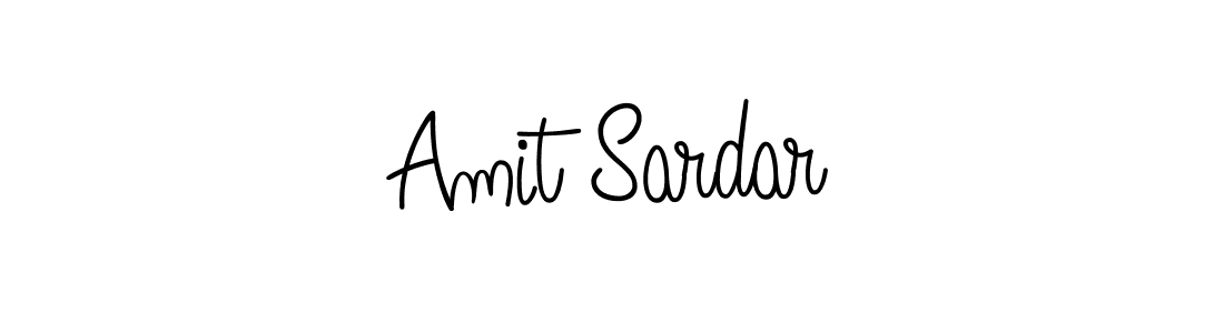Amit Sardar stylish signature style. Best Handwritten Sign (Angelique-Rose-font-FFP) for my name. Handwritten Signature Collection Ideas for my name Amit Sardar. Amit Sardar signature style 5 images and pictures png