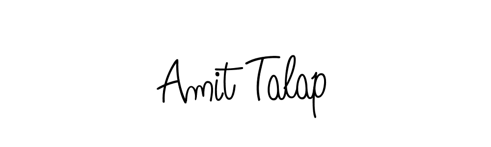 Use a signature maker to create a handwritten signature online. With this signature software, you can design (Angelique-Rose-font-FFP) your own signature for name Amit Talap. Amit Talap signature style 5 images and pictures png