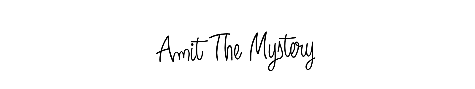 Use a signature maker to create a handwritten signature online. With this signature software, you can design (Angelique-Rose-font-FFP) your own signature for name Amit The Mystery. Amit The Mystery signature style 5 images and pictures png