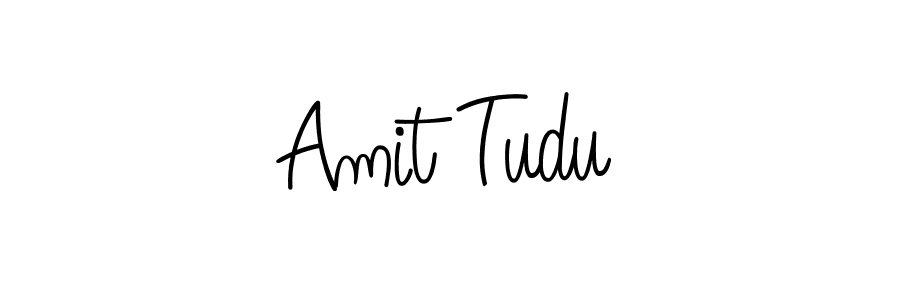 Design your own signature with our free online signature maker. With this signature software, you can create a handwritten (Angelique-Rose-font-FFP) signature for name Amit Tudu. Amit Tudu signature style 5 images and pictures png