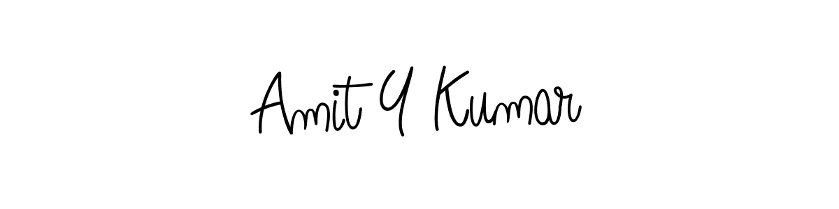 Amit Y Kumar stylish signature style. Best Handwritten Sign (Angelique-Rose-font-FFP) for my name. Handwritten Signature Collection Ideas for my name Amit Y Kumar. Amit Y Kumar signature style 5 images and pictures png