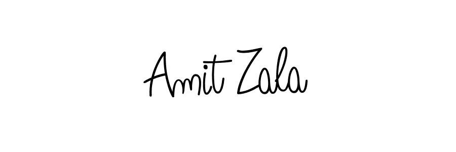 The best way (Angelique-Rose-font-FFP) to make a short signature is to pick only two or three words in your name. The name Amit Zala include a total of six letters. For converting this name. Amit Zala signature style 5 images and pictures png