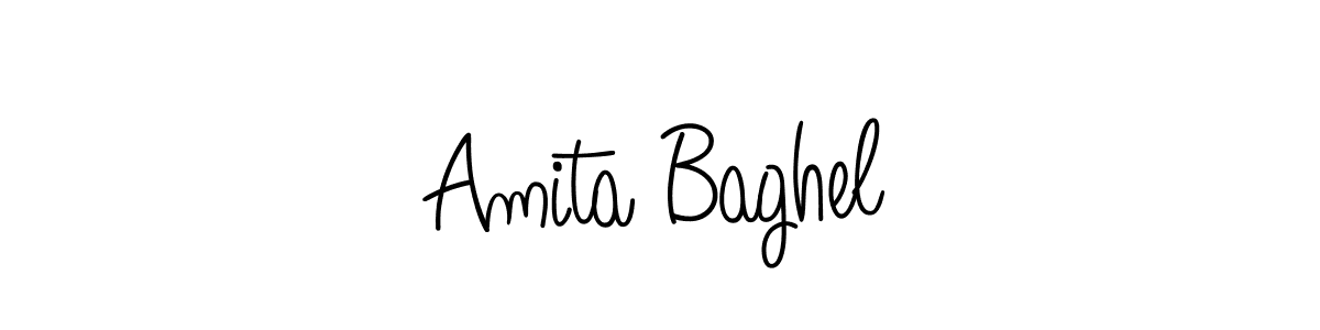 How to make Amita Baghel signature? Angelique-Rose-font-FFP is a professional autograph style. Create handwritten signature for Amita Baghel name. Amita Baghel signature style 5 images and pictures png