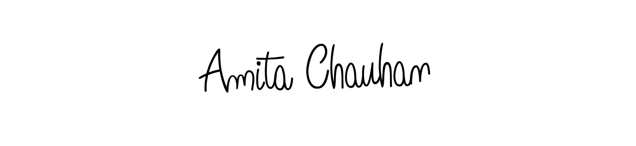 How to Draw Amita Chauhan signature style? Angelique-Rose-font-FFP is a latest design signature styles for name Amita Chauhan. Amita Chauhan signature style 5 images and pictures png
