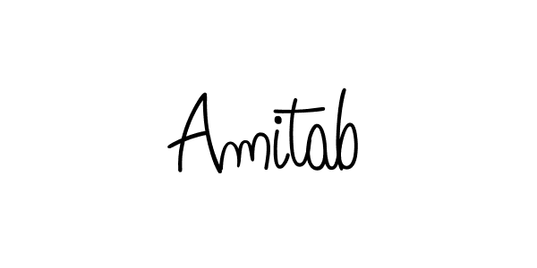 Use a signature maker to create a handwritten signature online. With this signature software, you can design (Angelique-Rose-font-FFP) your own signature for name Amitab. Amitab signature style 5 images and pictures png