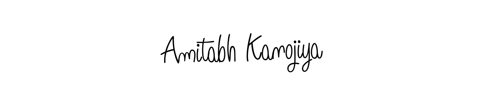 You should practise on your own different ways (Angelique-Rose-font-FFP) to write your name (Amitabh Kanojiya) in signature. don't let someone else do it for you. Amitabh Kanojiya signature style 5 images and pictures png