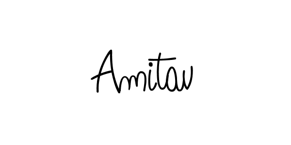 How to make Amitav name signature. Use Angelique-Rose-font-FFP style for creating short signs online. This is the latest handwritten sign. Amitav signature style 5 images and pictures png