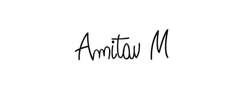 Make a short Amitav M signature style. Manage your documents anywhere anytime using Angelique-Rose-font-FFP. Create and add eSignatures, submit forms, share and send files easily. Amitav M signature style 5 images and pictures png