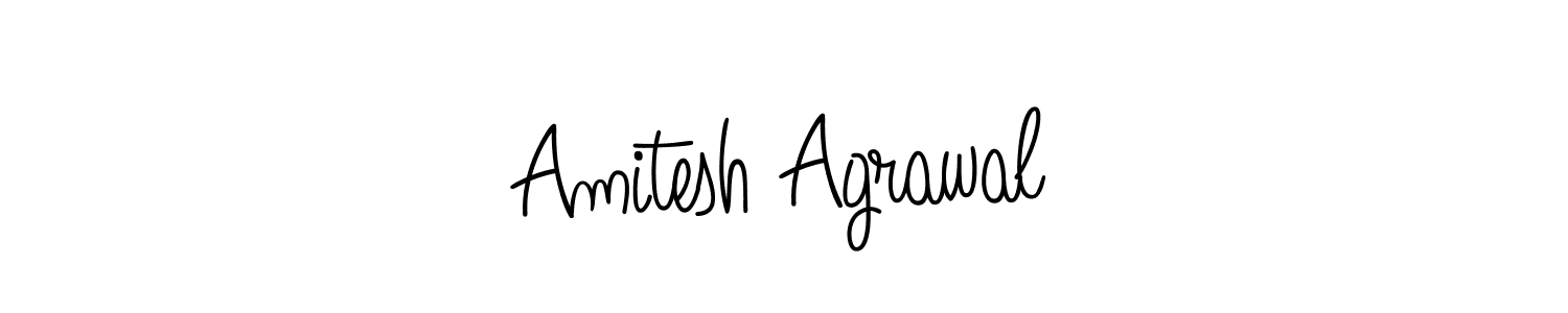Use a signature maker to create a handwritten signature online. With this signature software, you can design (Angelique-Rose-font-FFP) your own signature for name Amitesh Agrawal. Amitesh Agrawal signature style 5 images and pictures png