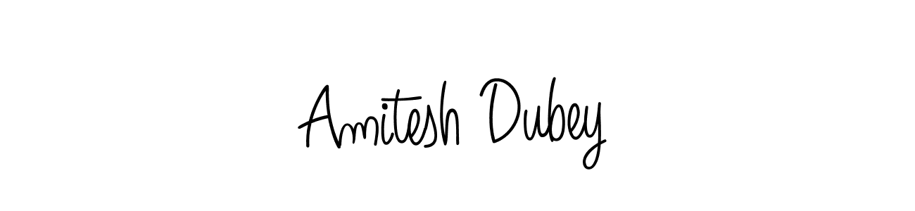 Design your own signature with our free online signature maker. With this signature software, you can create a handwritten (Angelique-Rose-font-FFP) signature for name Amitesh Dubey. Amitesh Dubey signature style 5 images and pictures png