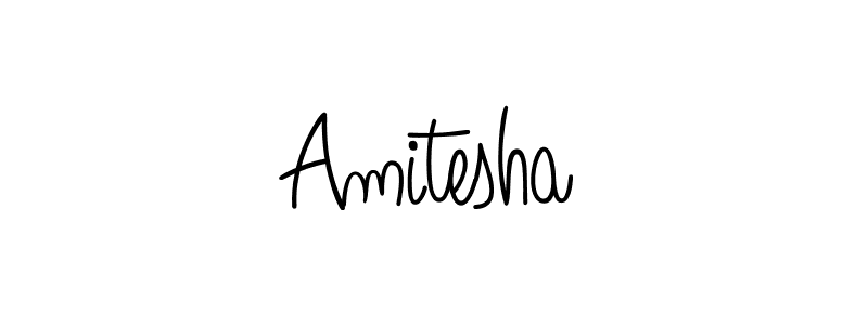 Also we have Amitesha name is the best signature style. Create professional handwritten signature collection using Angelique-Rose-font-FFP autograph style. Amitesha signature style 5 images and pictures png