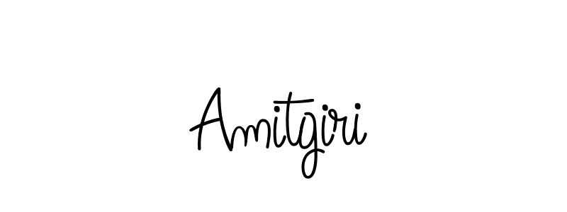 Make a beautiful signature design for name Amitgiri. With this signature (Angelique-Rose-font-FFP) style, you can create a handwritten signature for free. Amitgiri signature style 5 images and pictures png