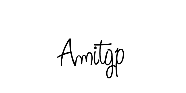 How to make Amitgp name signature. Use Angelique-Rose-font-FFP style for creating short signs online. This is the latest handwritten sign. Amitgp signature style 5 images and pictures png