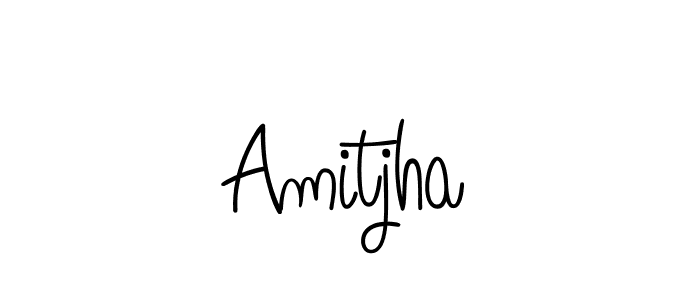 Create a beautiful signature design for name Amitjha. With this signature (Angelique-Rose-font-FFP) fonts, you can make a handwritten signature for free. Amitjha signature style 5 images and pictures png