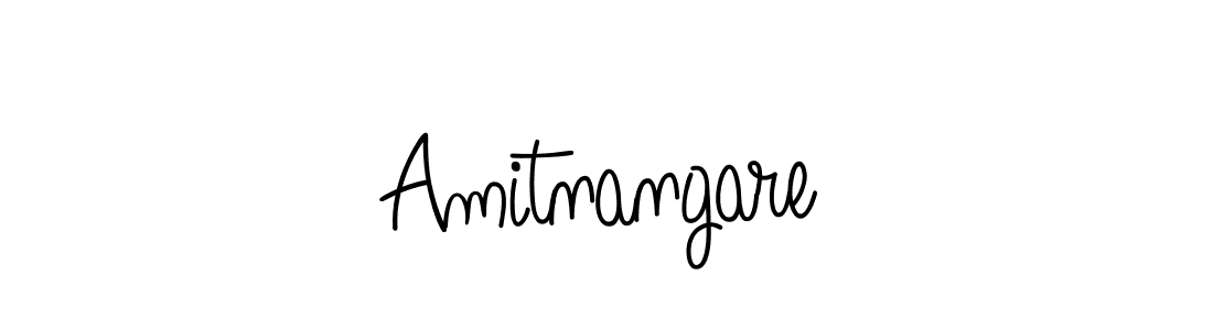 You should practise on your own different ways (Angelique-Rose-font-FFP) to write your name (Amitnangare) in signature. don't let someone else do it for you. Amitnangare signature style 5 images and pictures png