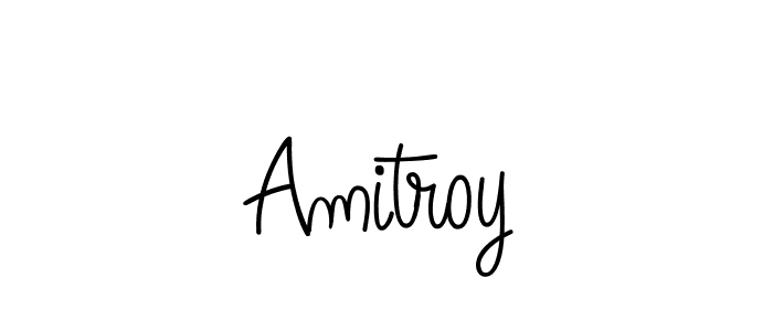 Design your own signature with our free online signature maker. With this signature software, you can create a handwritten (Angelique-Rose-font-FFP) signature for name Amitroy. Amitroy signature style 5 images and pictures png