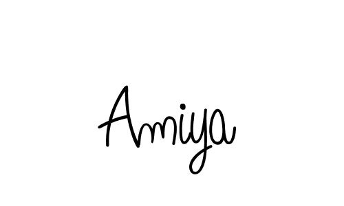 Make a beautiful signature design for name Amiya. With this signature (Angelique-Rose-font-FFP) style, you can create a handwritten signature for free. Amiya signature style 5 images and pictures png