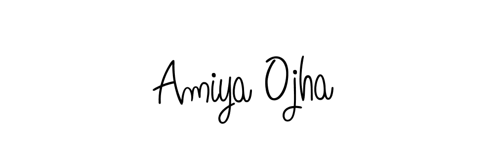 You should practise on your own different ways (Angelique-Rose-font-FFP) to write your name (Amiya Ojha) in signature. don't let someone else do it for you. Amiya Ojha signature style 5 images and pictures png