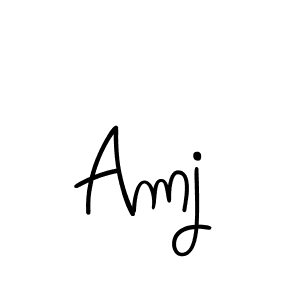 You should practise on your own different ways (Angelique-Rose-font-FFP) to write your name (Amj) in signature. don't let someone else do it for you. Amj signature style 5 images and pictures png