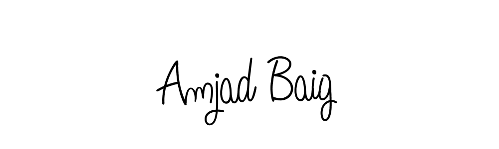 Create a beautiful signature design for name Amjad Baig. With this signature (Angelique-Rose-font-FFP) fonts, you can make a handwritten signature for free. Amjad Baig signature style 5 images and pictures png