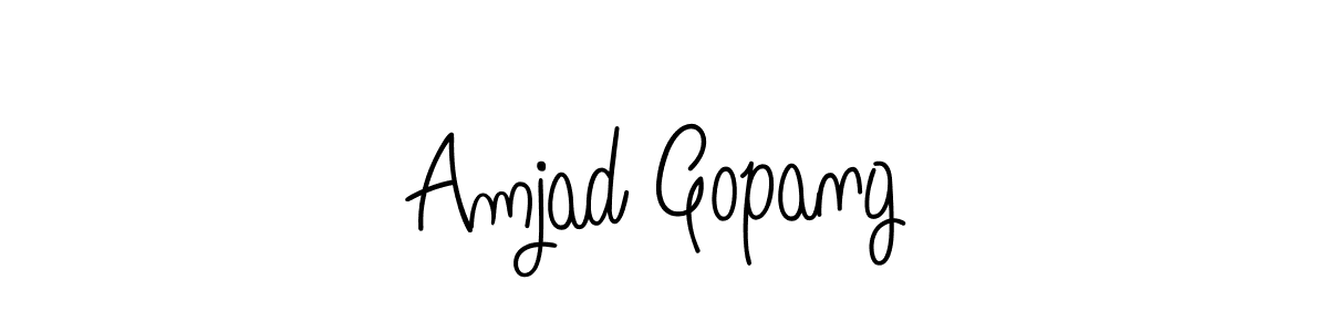 Make a short Amjad Gopang signature style. Manage your documents anywhere anytime using Angelique-Rose-font-FFP. Create and add eSignatures, submit forms, share and send files easily. Amjad Gopang signature style 5 images and pictures png