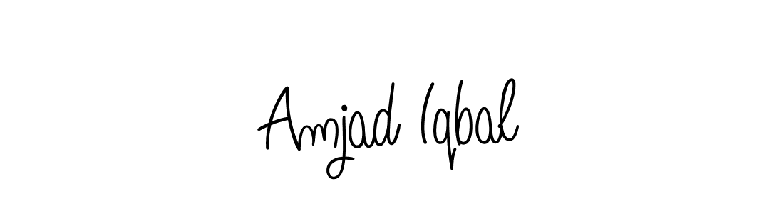 The best way (Angelique-Rose-font-FFP) to make a short signature is to pick only two or three words in your name. The name Amjad Iqbal include a total of six letters. For converting this name. Amjad Iqbal signature style 5 images and pictures png