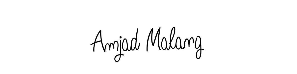 Once you've used our free online signature maker to create your best signature Angelique-Rose-font-FFP style, it's time to enjoy all of the benefits that Amjad Malang name signing documents. Amjad Malang signature style 5 images and pictures png